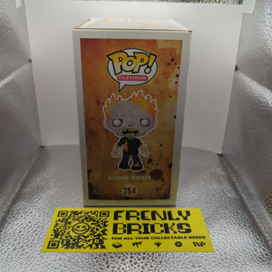 Television Funko Pop - Burning Walker - The Walking Dead - SDCC - No. 354 FRENLY BRICKS - Open 7 Days