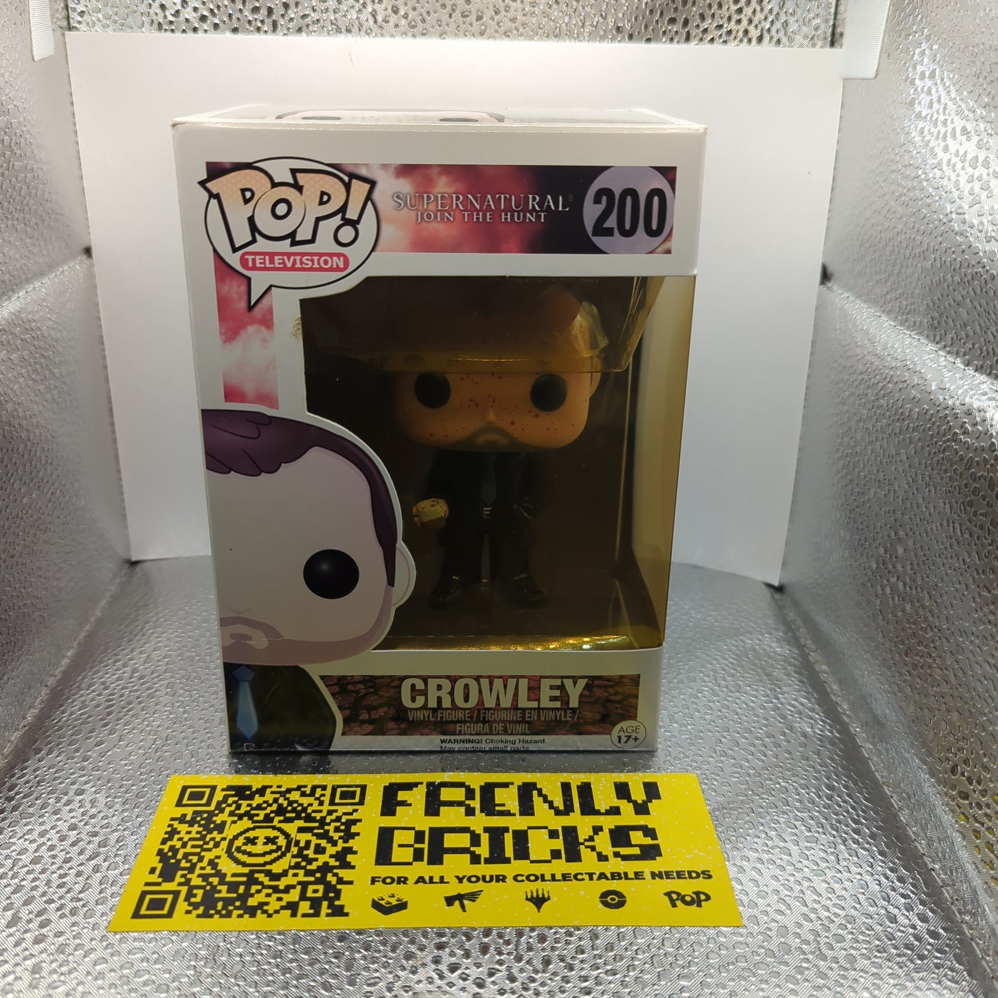 Supernatural Crowley Blood Splatter Exclusive Pop! Vinyl Figure #200 FRENLY BRICKS - Open 7 Days