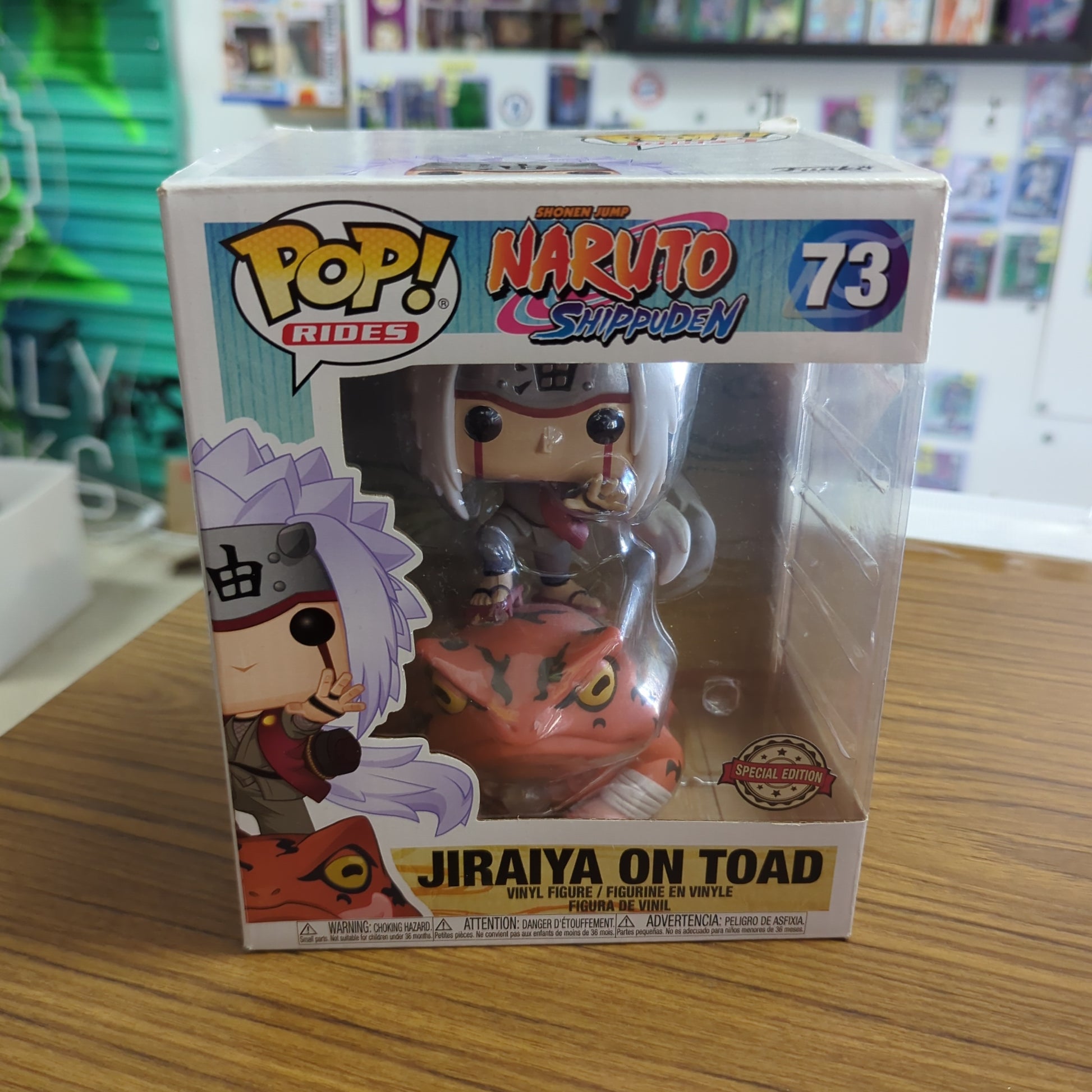 Naruto Shippuden - Jiraiya on Toad #73 6" Funko Pop Vinyl Figure Special edition FRENLY BRICKS - Open 7 Days