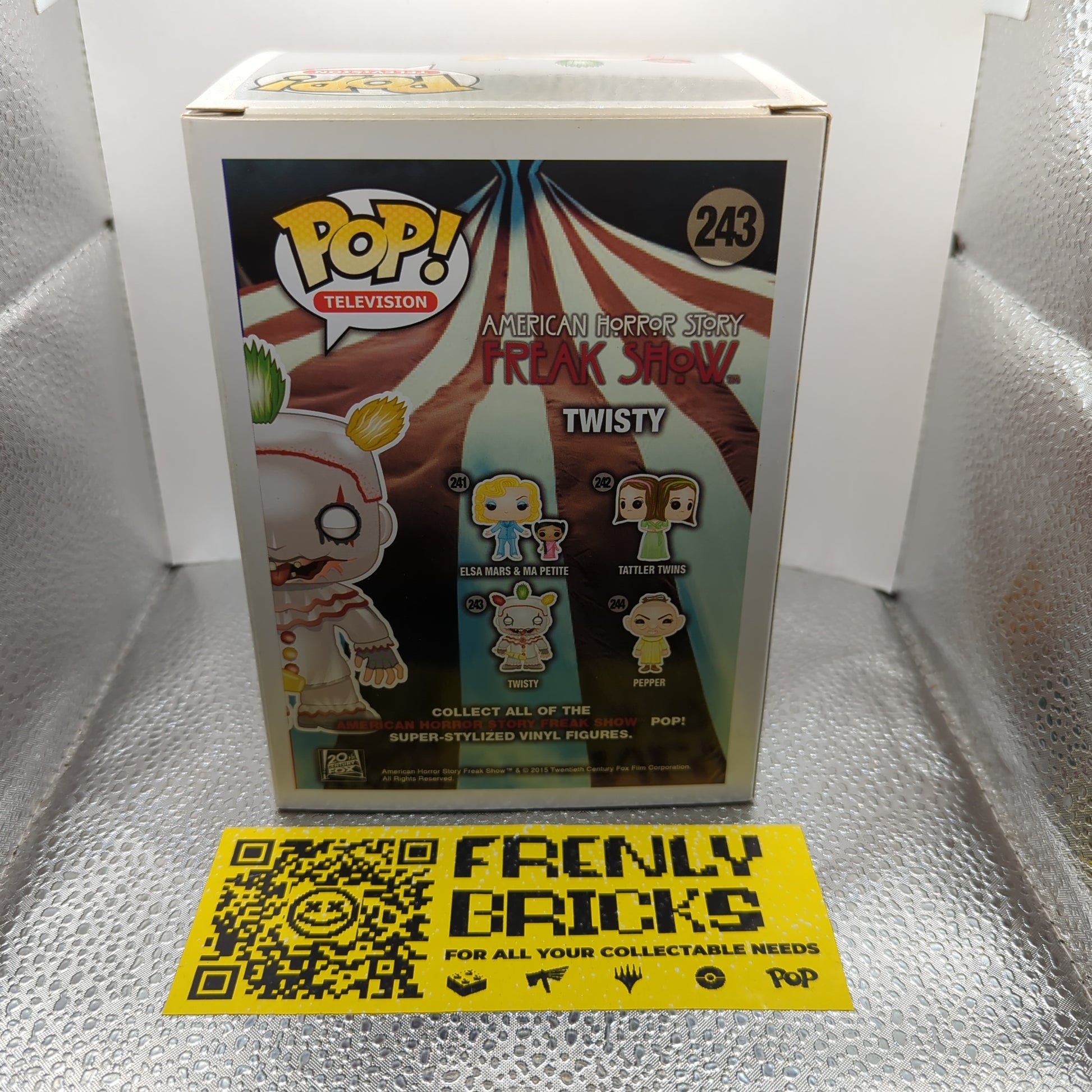 Funko Pop! Vinyl Twisty 243 American Horror Story ‘Freak Show’ 2015 Pop FRENLY BRICKS - Open 7 Days