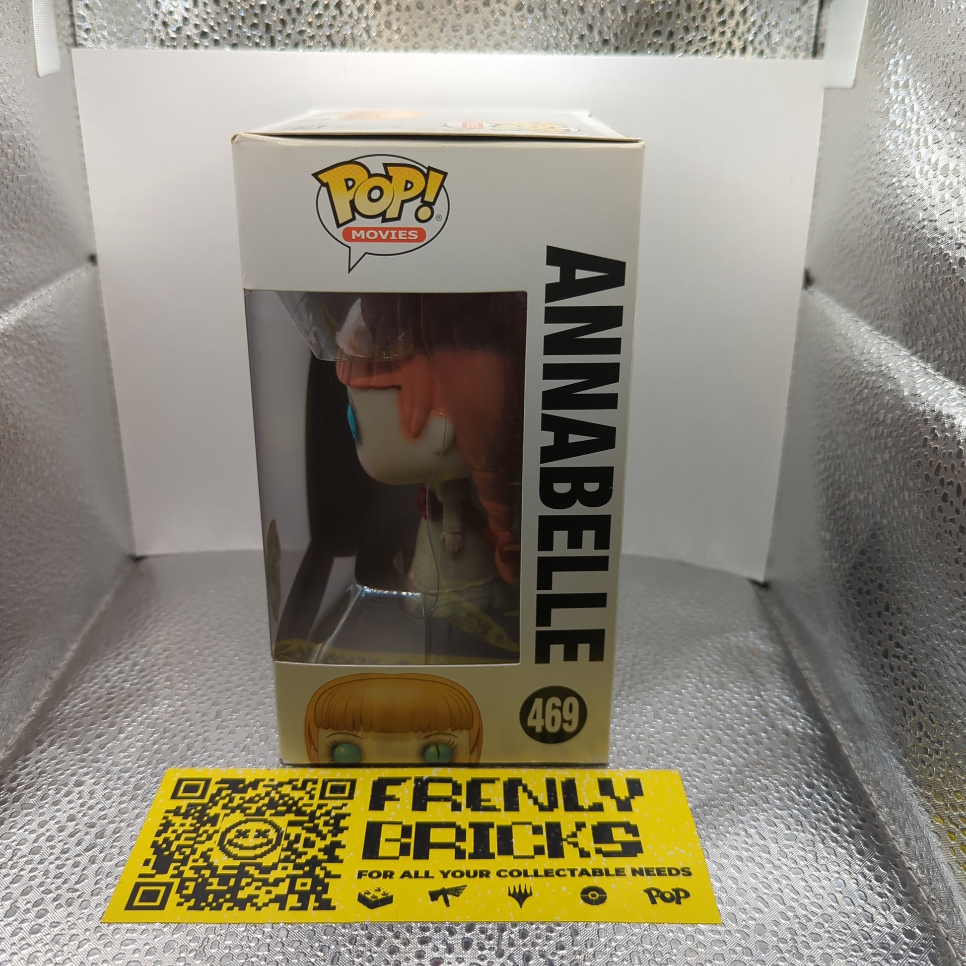 FUNKO POP MOVIES ANNABELLE #469 Blood Splattered VAULTED VINYL popcultcha exclusive FRENLY BRICKS - Open 7 Days