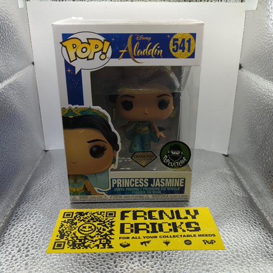 Disney Princess Jasmine Funko Pop #541 Diamond Collection Popcultcha Exclusive FRENLY BRICKS - Open 7 Days