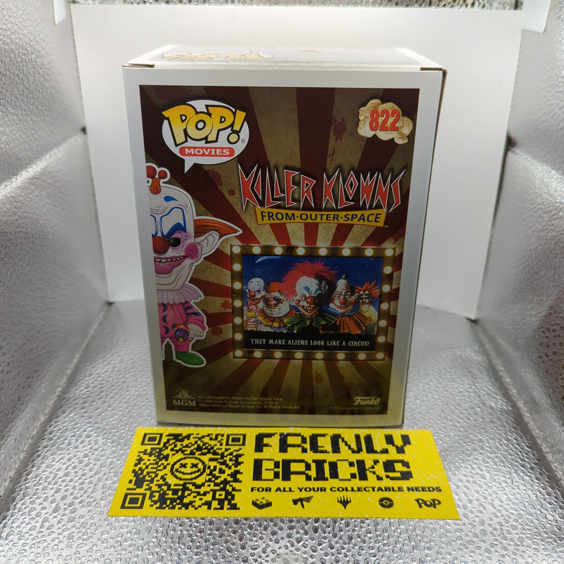 Movies Funko Pop - Slim - Killer Klowns - NYCC - No. 822 FRENLY BRICKS - Open 7 Days