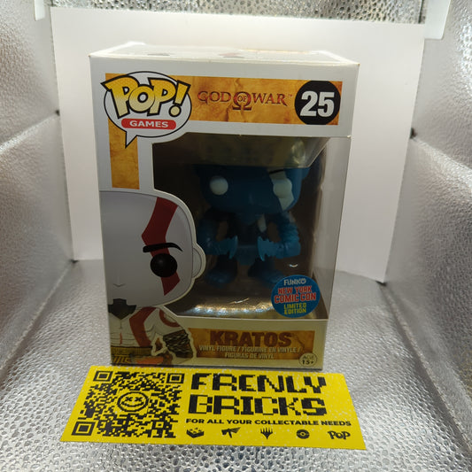 Funko Pop Vinyl God Of War Kratos (Blue) #25 NYCC New York Comic Con FRENLY BRICKS - Open 7 Days