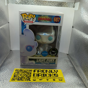 Light Fury Funko Pop Vinyl #687 Glitter Exclusive How To Train Your Dragon FRENLY BRICKS - Open 7 Days