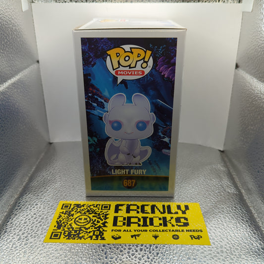 Light Fury Funko Pop Vinyl #687 Glitter Exclusive How To Train Your Dragon FRENLY BRICKS - Open 7 Days