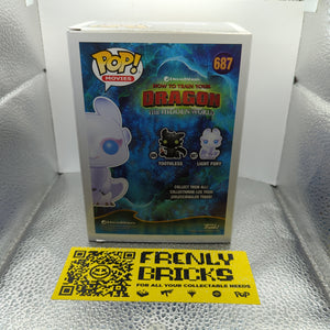 Light Fury Funko Pop Vinyl #687 Glitter Exclusive How To Train Your Dragon FRENLY BRICKS - Open 7 Days