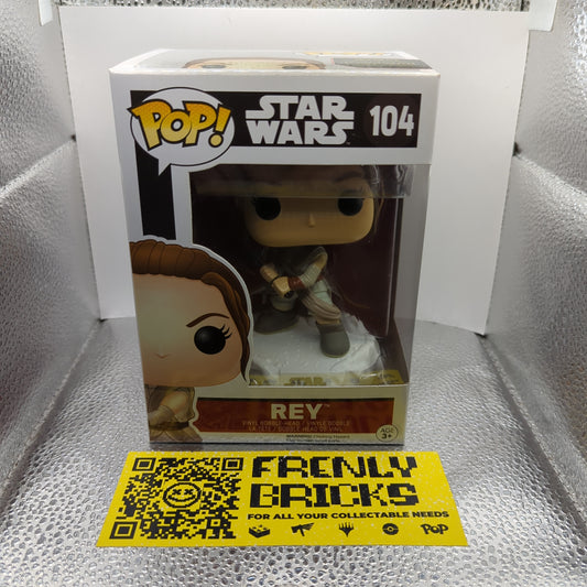 Funko Pop Vinyl Star Wars #104 Rey FRENLY BRICKS - Open 7 Days