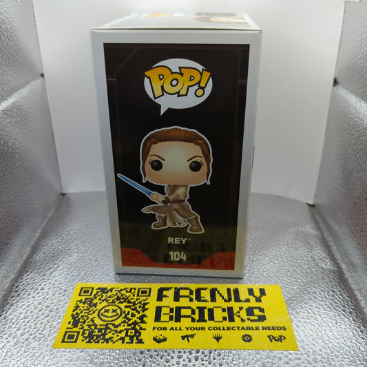 Funko Pop Vinyl Star Wars #104 Rey FRENLY BRICKS - Open 7 Days