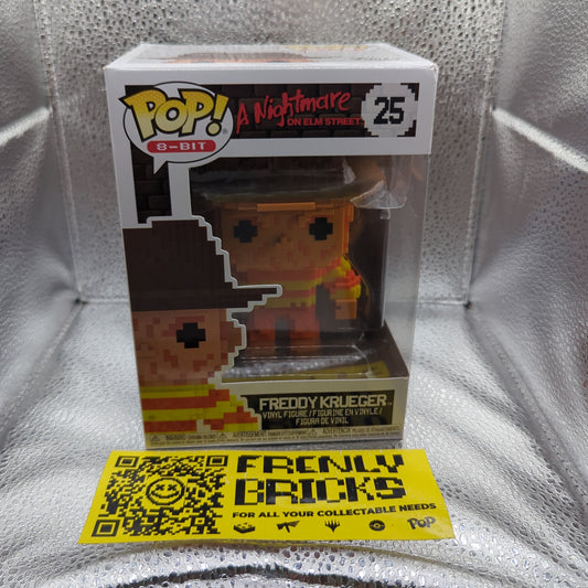 FUNKO POP VINYL FIGURE 8-BIT A NIGHTMARE ON ELM STREET FREDDY KRUEGER 25 FRENLY BRICKS - Open 7 Days