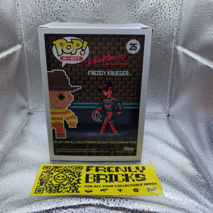 FUNKO POP VINYL FIGURE 8-BIT A NIGHTMARE ON ELM STREET FREDDY KRUEGER 25 FRENLY BRICKS - Open 7 Days