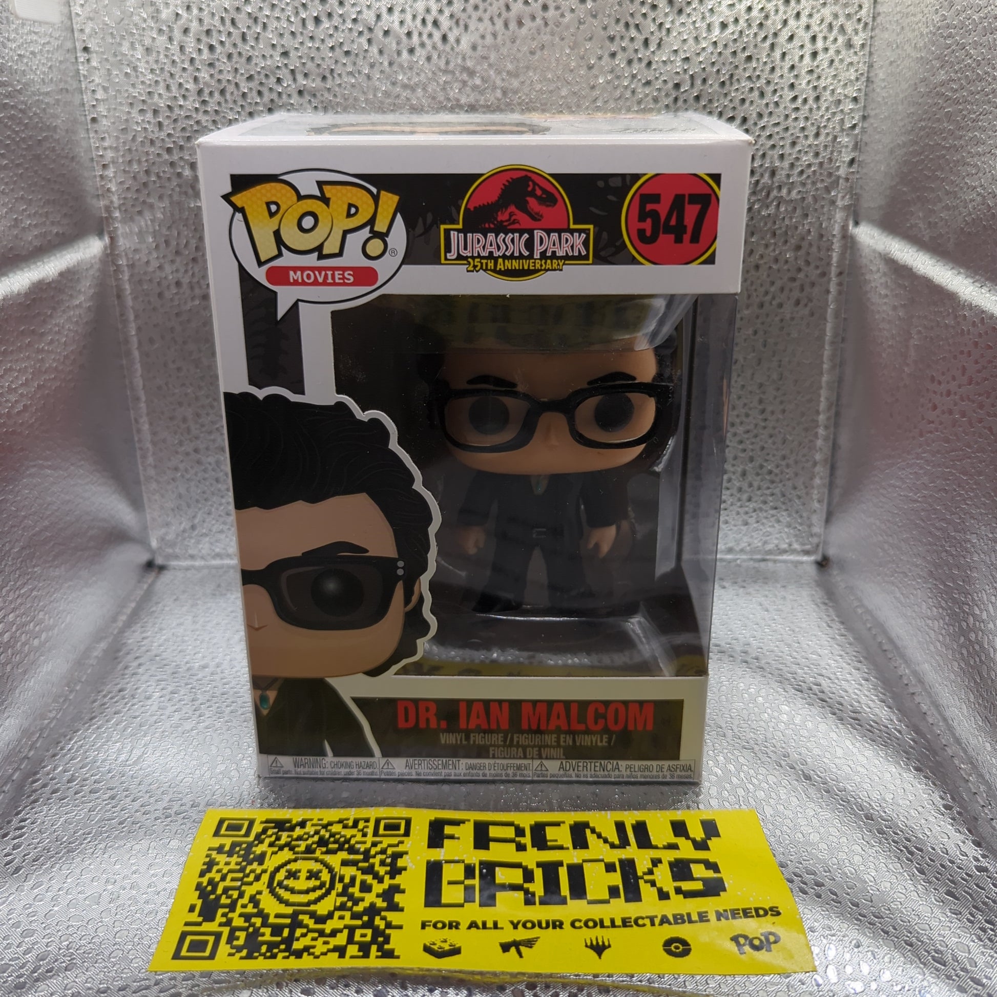 Dr. Ian Malcom #547 Funko POP Vinyl Jurassic Park 25th Anniversary FRENLY BRICKS - Open 7 Days