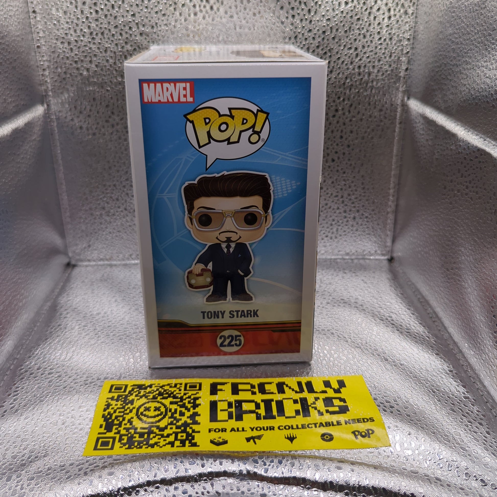 Funko Pop Vinyl SpiderMan Homecoming Tony Stark 225 SDCC 2017 exclusive FRENLY BRICKS - Open 7 Days