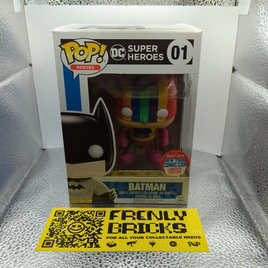 Batman (Rainbow) Funko Pop! Vinyl DC 2016 NYCC Exclusive #01 Rare Limited FRENLY BRICKS - Open 7 Days