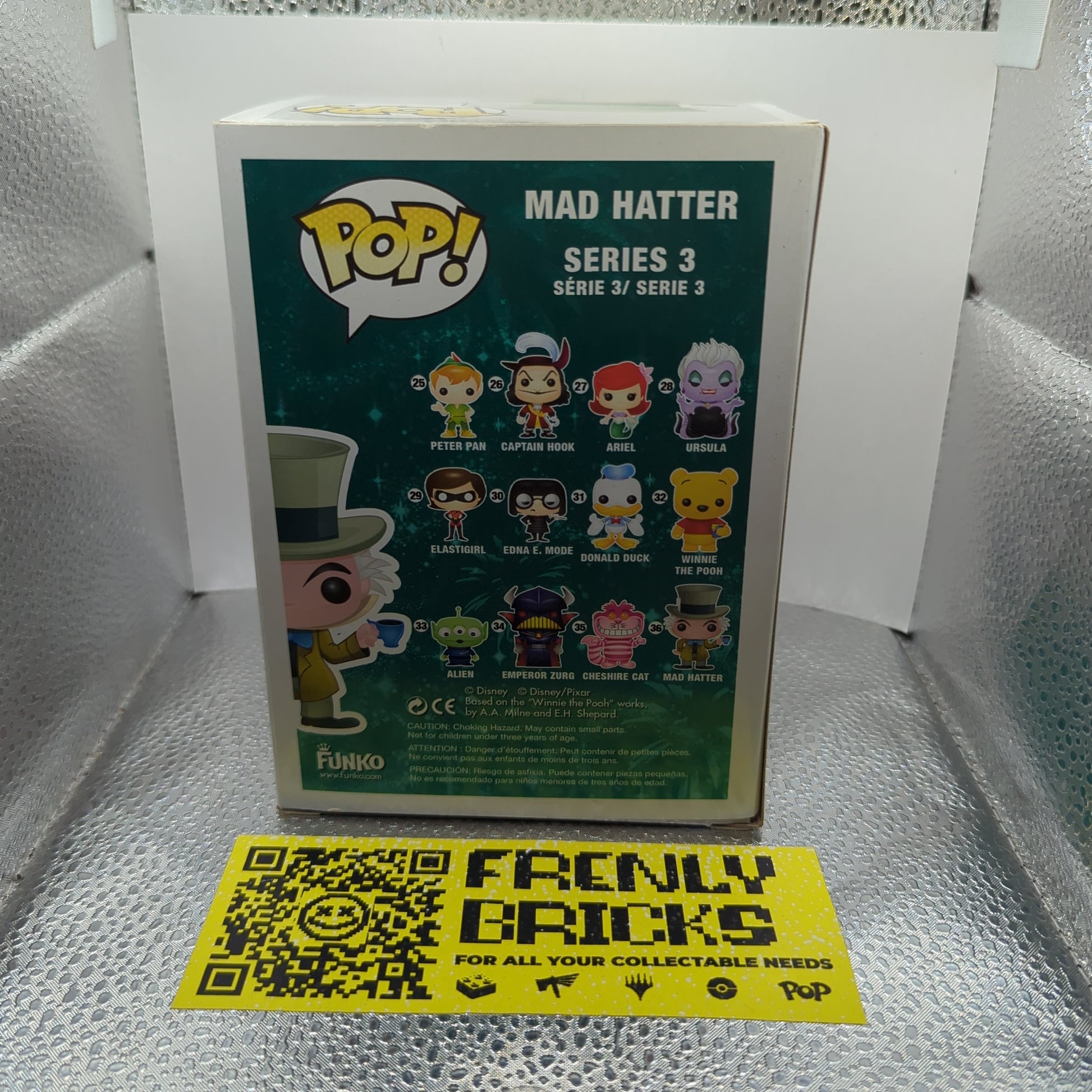 Funko Pop - Mad Hatter - Alice in Wonderland - No. 36 FRENLY BRICKS - Open 7 Days