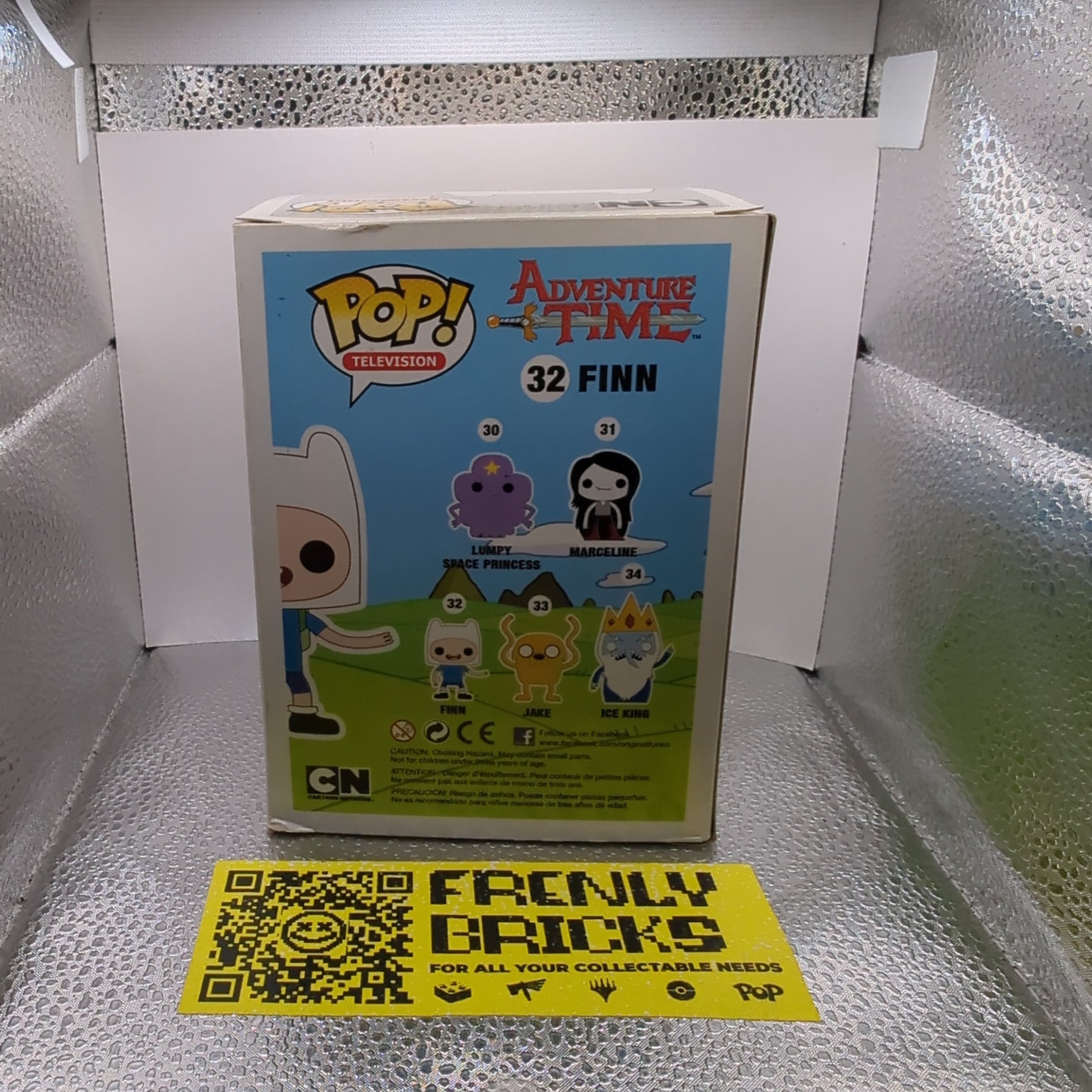 FUNKO POP TELEVISION ADVENTURE TIME #32 FINN VAULTED VINYL FIGURE FRENLY BRICKS - Open 7 Days