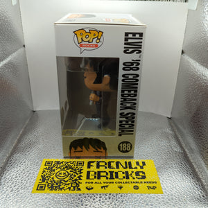 Elvis Presley 1968 Comeback Special Diamond Glitter Pop! Vinyl Figure  #188 FRENLY BRICKS - Open 7 Days