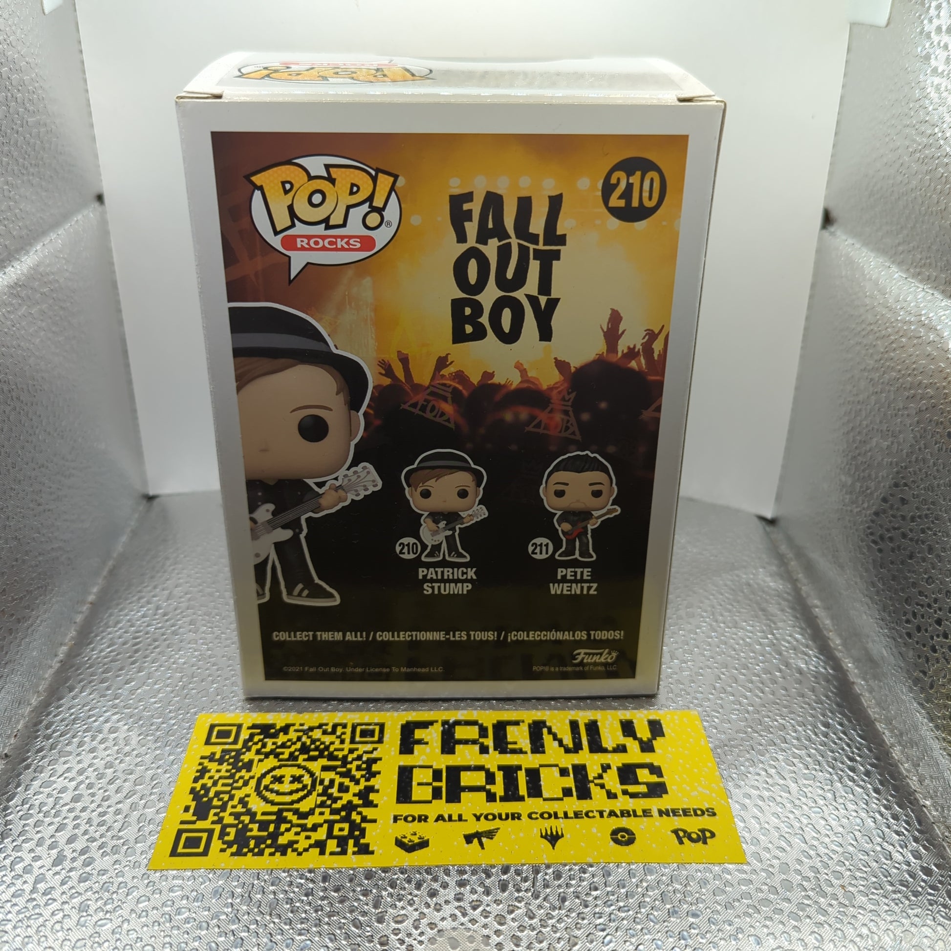 Fall Out Boy Patrick Stump Pop! Vinyl Figure #210 FRENLY BRICKS - Open 7 Days