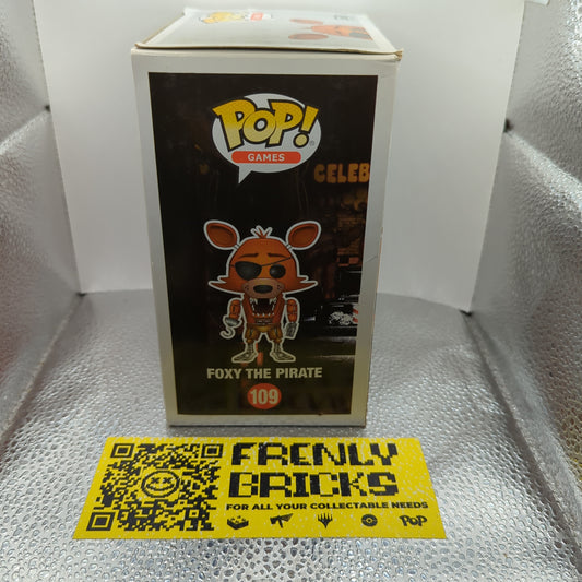 Funko Pop Games FIVE NIGHTS AT FREDDY'S - Foxy the Pirate Glow Exclusive #109 FRENLY BRICKS - Open 7 Days