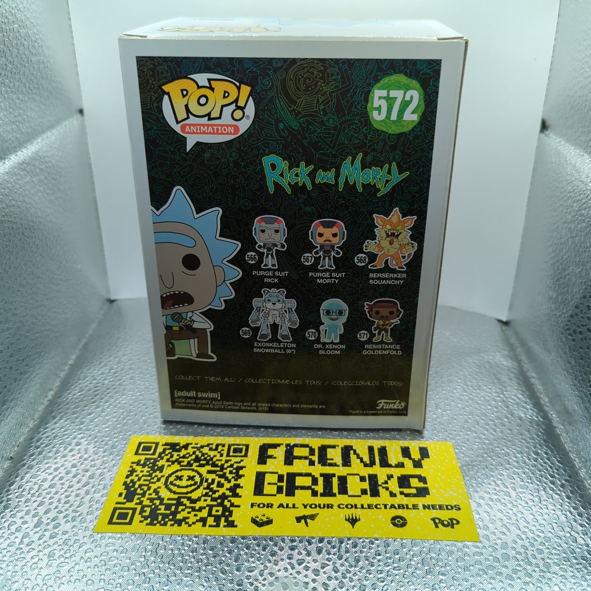 Funko Pop Vinyl / Rick and Morty - Schwifty Rick 572 FRENLY BRICKS - Open 7 Days