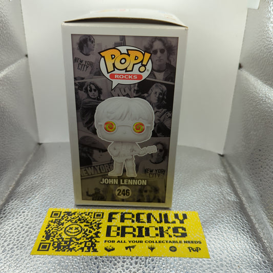 John Lennon (with Shades) 246 ~ Funko Pop Vinyl ~ Rocks ~ Special Edition FRENLY BRICKS - Open 7 Days