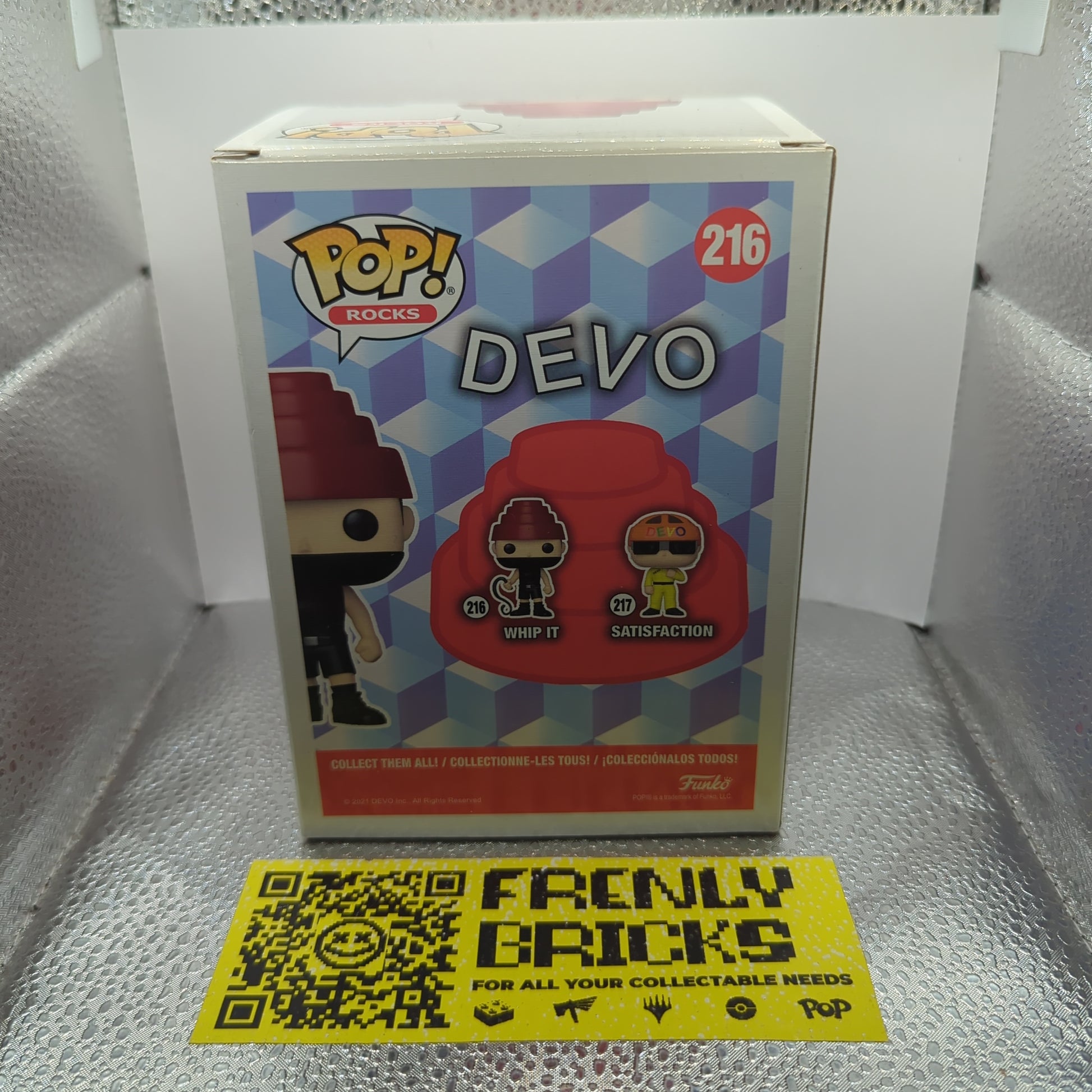 #216 Whip it - Devo Pop Vinyl Pop Rocks Funko FRENLY BRICKS - Open 7 Days