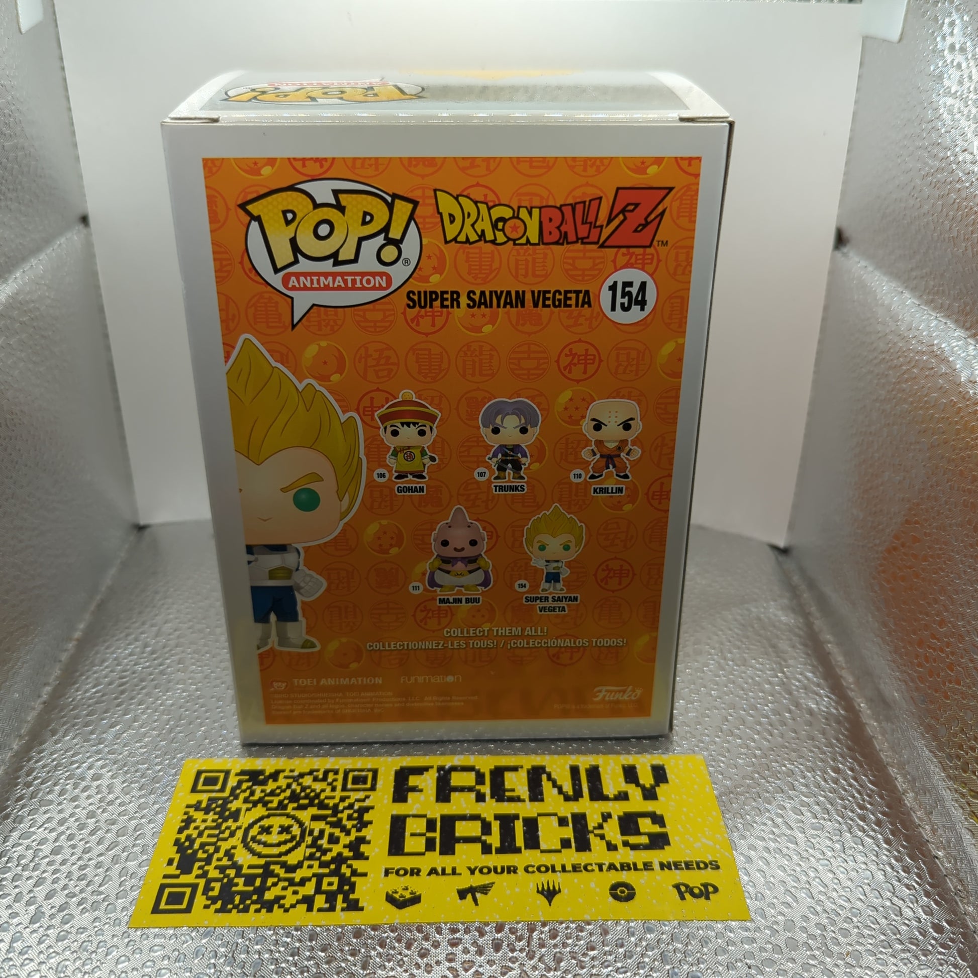 Funko Pop! Animation -Dragon Ball Z -Super Saiyan Vegeta (Gold Chrome) SDCC #154 FRENLY BRICKS - Open 7 Days