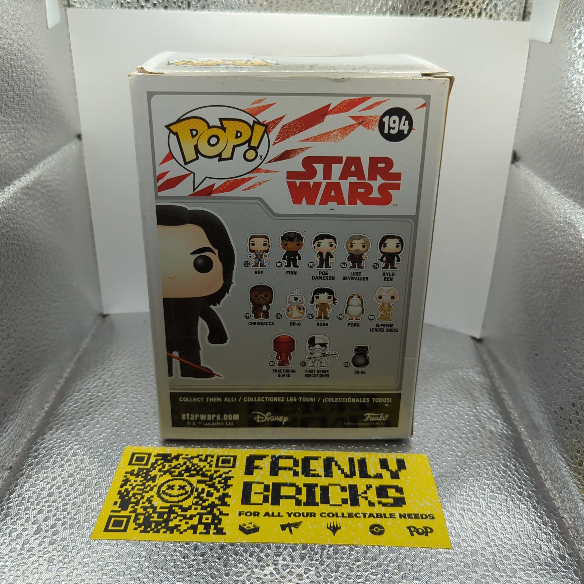 Kylo Ren #194 Star Wars Funko Pop! Vinyl -  The Last Jedi FRENLY BRICKS - Open 7 Days