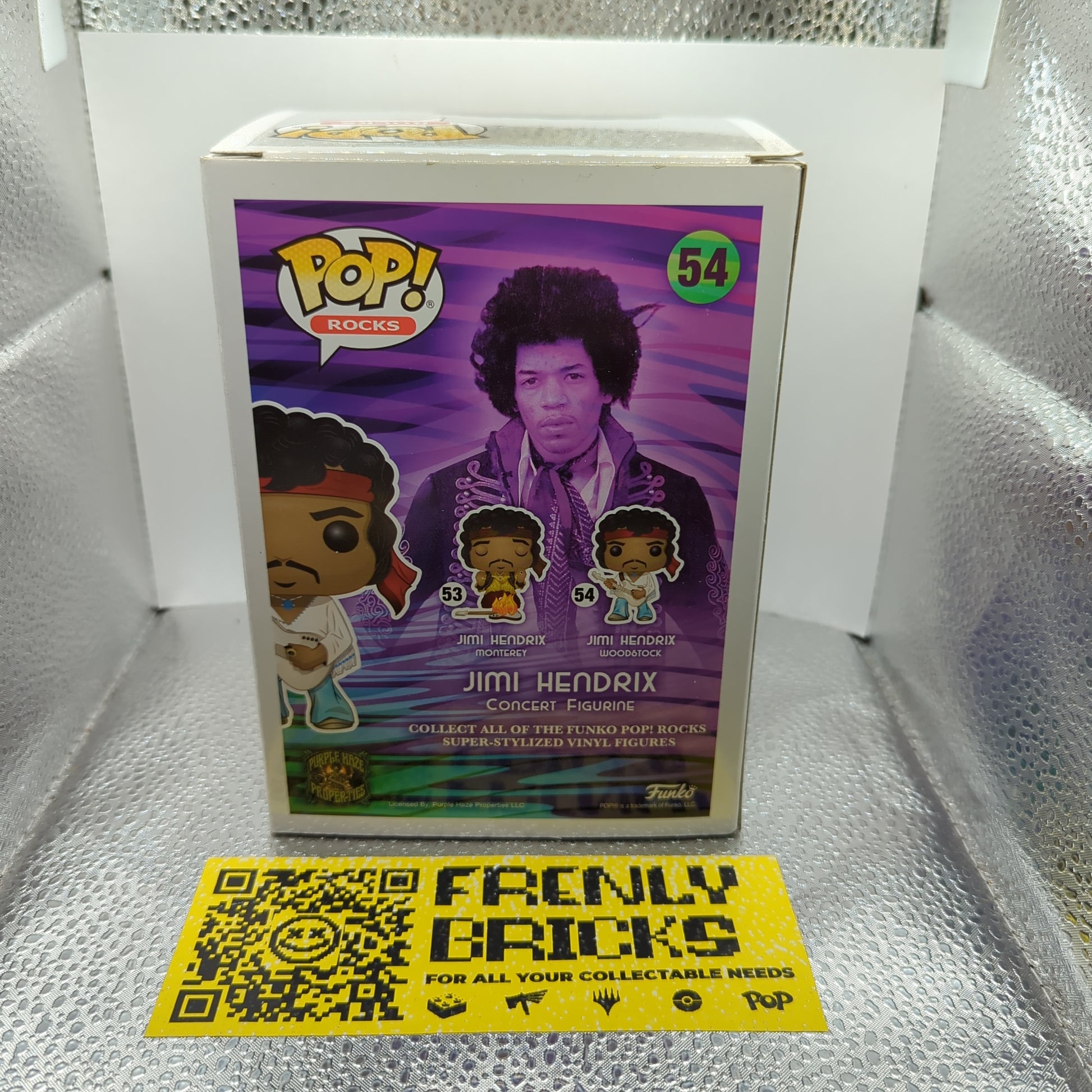 Jimi Hendrix Funko Rocks Pop Vinyl Figurine No. 54 FRENLY BRICKS - Open 7 Days