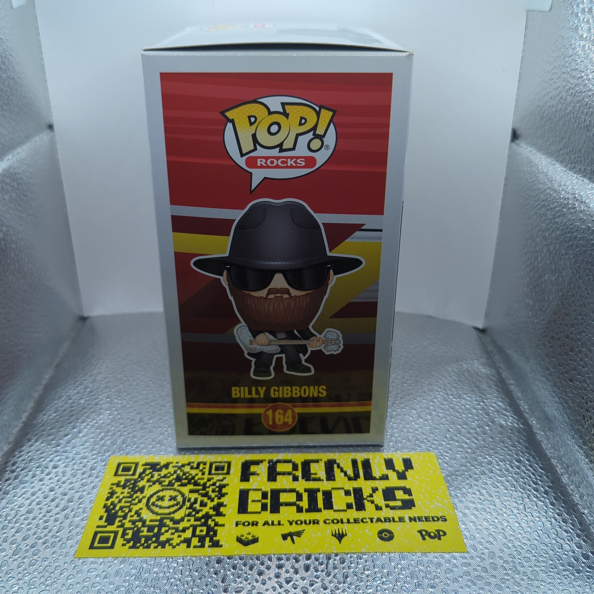 Funko Pop Flocked ZZ Top Billy Gibbons 164 Vinyl Figure FRENLY BRICKS - Open 7 Days