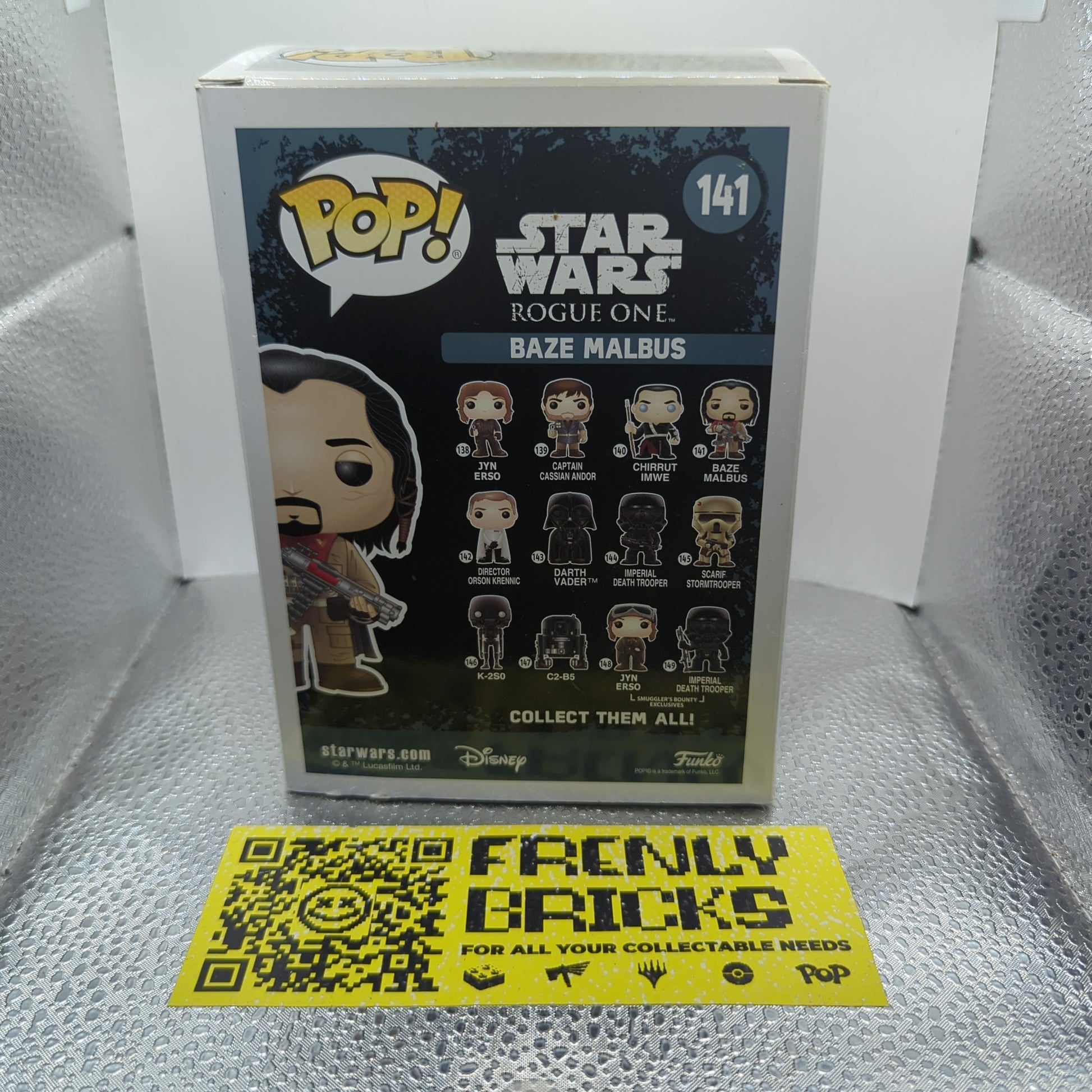 Funko Pop Vinyl Star Wars #141 Baze Malbus FRENLY BRICKS - Open 7 Days