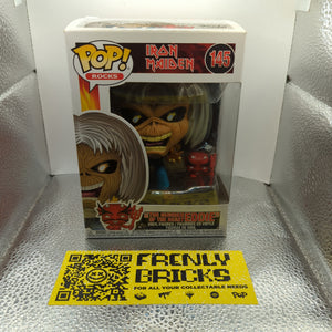 THE NUMBER OF THE BEAST EDDIE Iron Maiden Funko POP! #145 FRENLY BRICKS - Open 7 Days