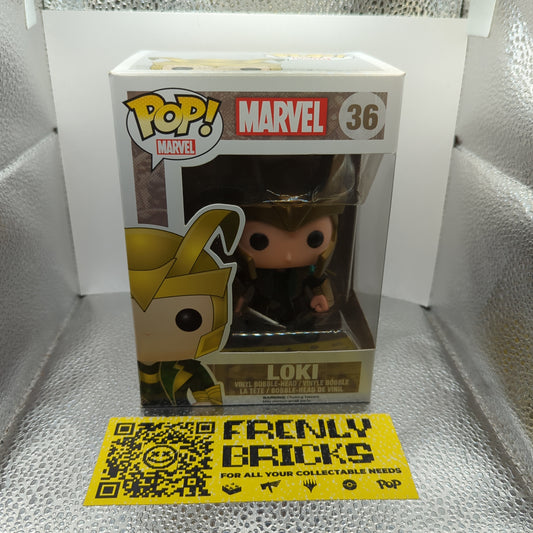 Funko Pop Marvel Loki #36 With Helmet (Vaulted) FRENLY BRICKS - Open 7 Days