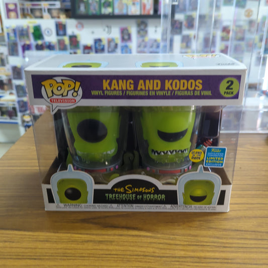 The Simpsons - Kang And Kodos Glow Pop Vinyl SDCC 2019 Glow in the Dark - 2 Pack FRENLY BRICKS - Open 7 Days