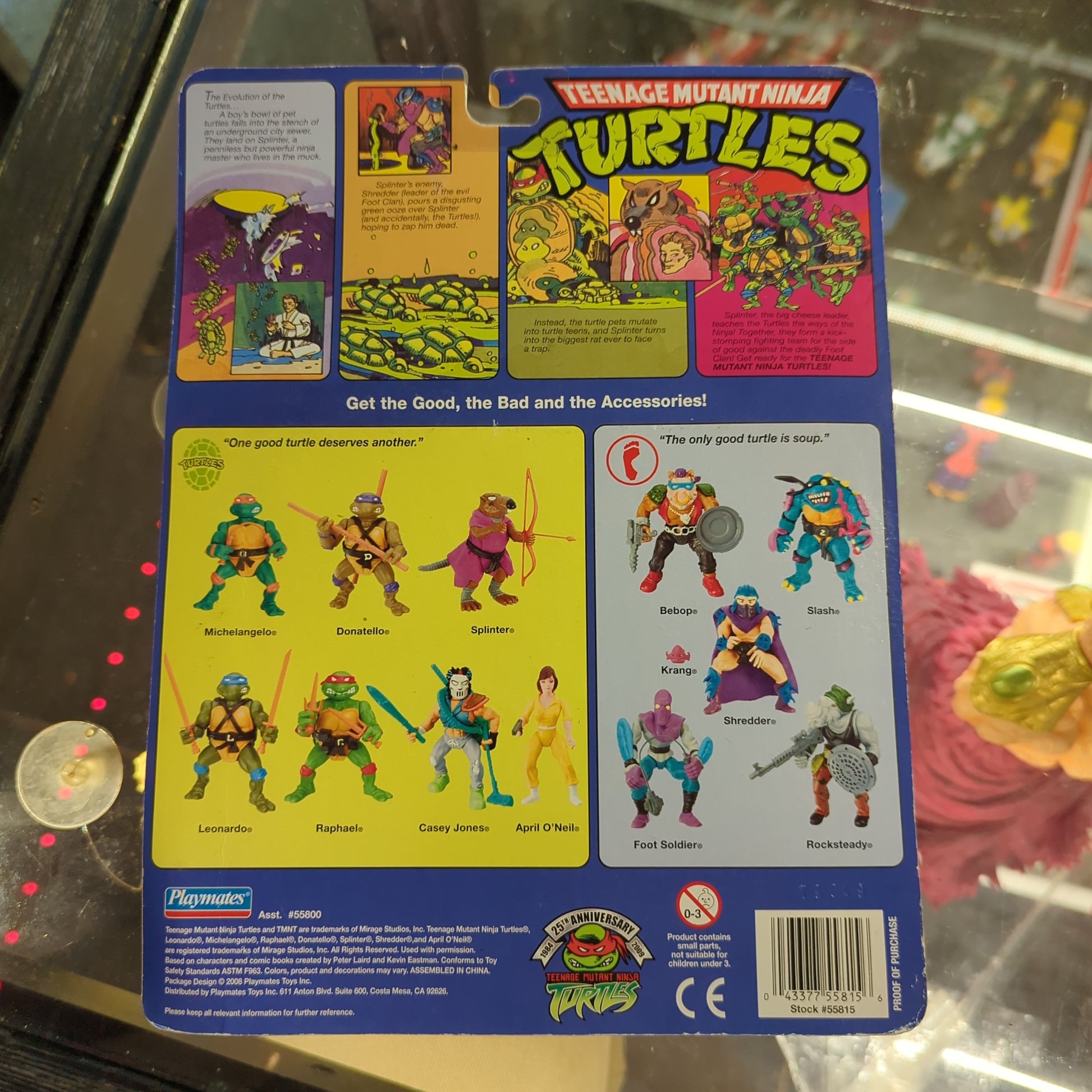 Teenage Mutant Ninja Turtles 25th Anniversary TMNT Splinter Playmates NIP FRENLY BRICKS - Open 7 Days