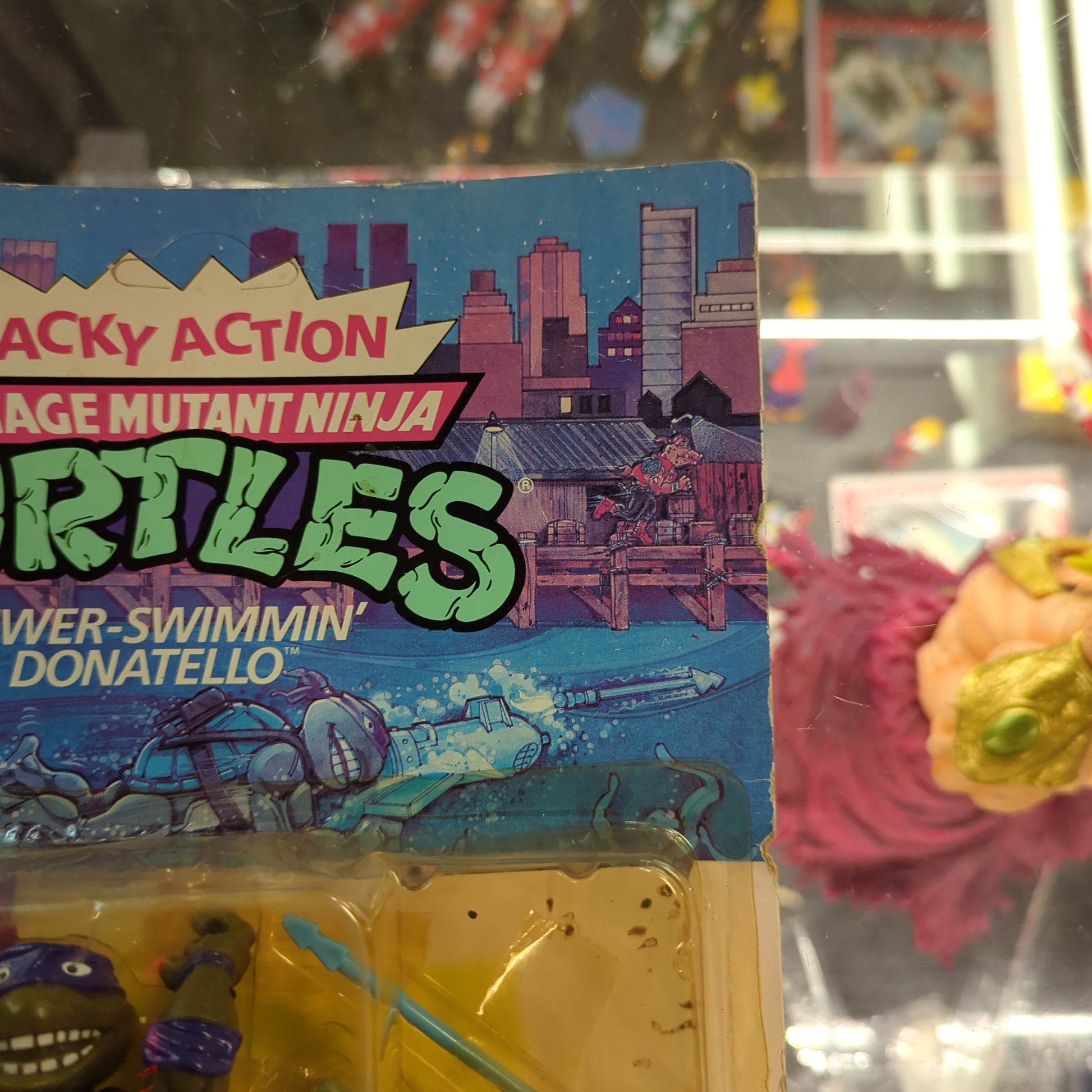 Playmates 1989 Sewer- Swimmin' Donatello Wacky Action Teenage Mutant Ninja Turtl FRENLY BRICKS - Open 7 Days