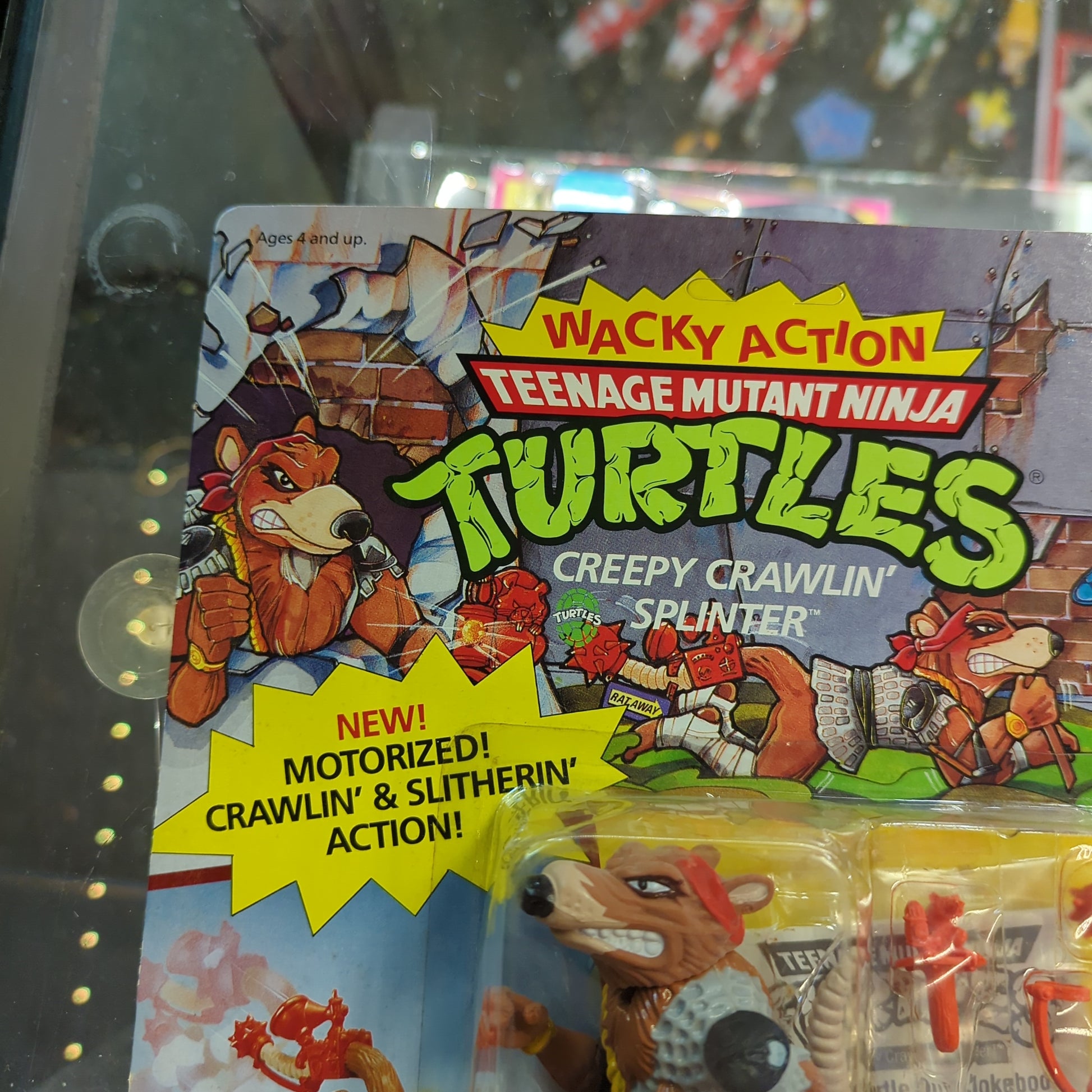 1990 Playmates TMNT Teenage Mutant Ninja Turtles Creepy Crawlin Splinter Unpunch FRENLY BRICKS - Open 7 Days