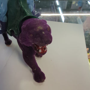 MOTU Panthor Purple Flocked Panther W/ Skeletor  Mattel VTG 1981 No Accessories FRENLY BRICKS - Open 7 Days