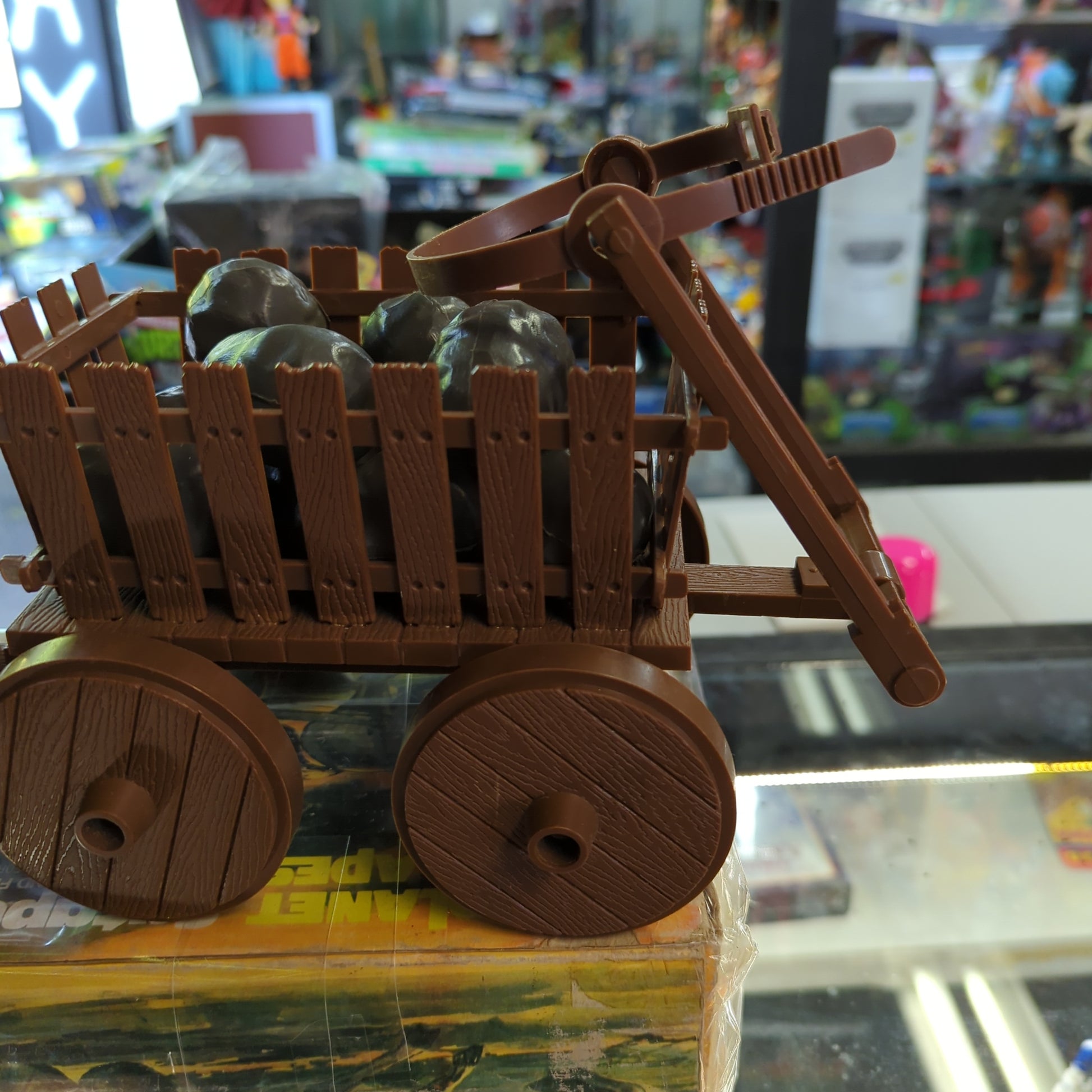 Mego Vintage Planet of the Apes Catapult & Wagon Vehicle Complete w/ Box FRENLY BRICKS - Open 7 Days