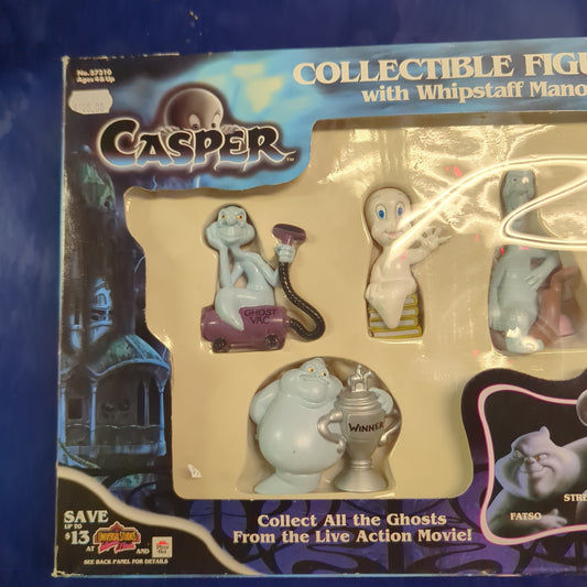 Vintage Casper Collectable Figures with Whipstaff Manor  1995 TYCO FRENLY BRICKS - Open 7 Days