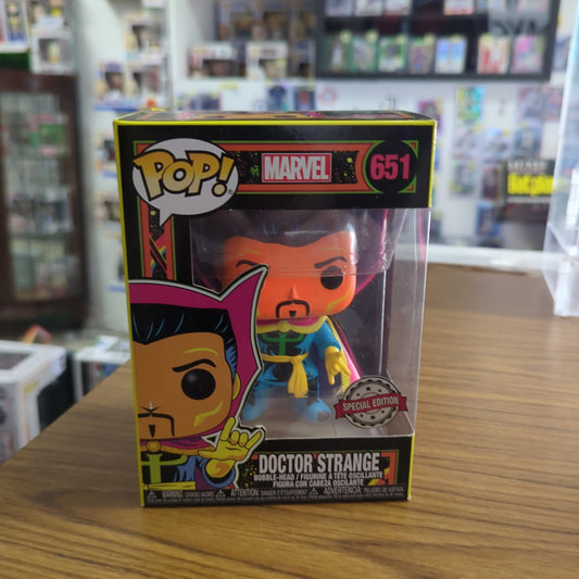 Marvel - Doctor Strange Blacklight 651 Funko Pop! Vinyl Figure + Protector FRENLY BRICKS - Open 7 Days