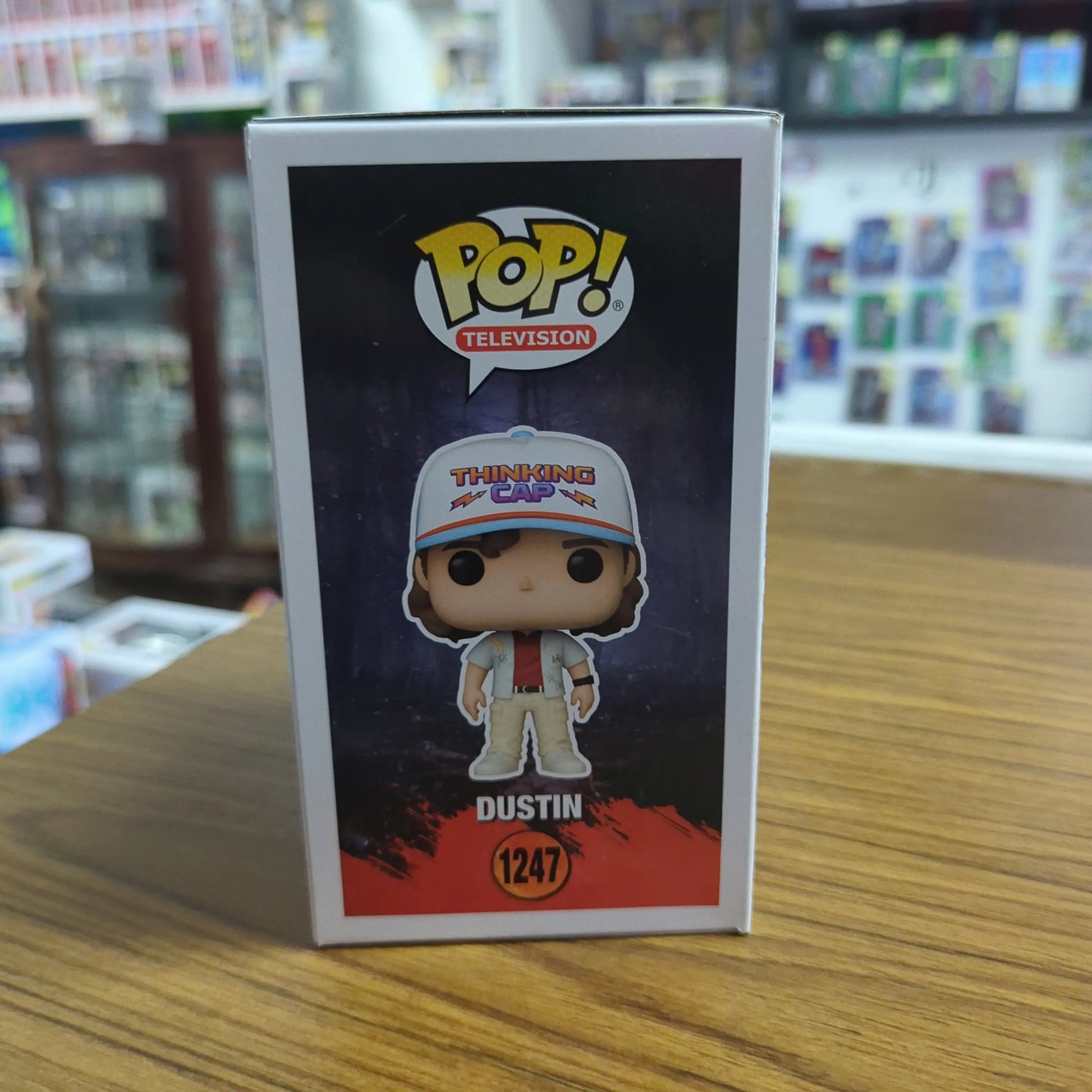 Television Funko Pop - Dustin - Stranger Things - No. 1247 FRENLY BRICKS - Open 7 Days