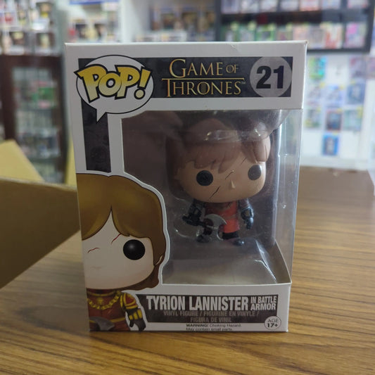 FUNKO POP GAME OF THRONES TYRION LANNISTER BATTLE ARMOR #21 VINYL FIGURE FRENLY BRICKS - Open 7 Days