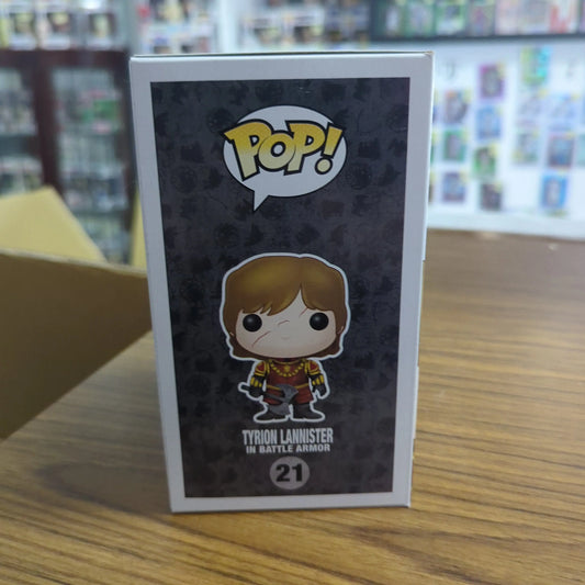 FUNKO POP GAME OF THRONES TYRION LANNISTER BATTLE ARMOR #21 VINYL FIGURE FRENLY BRICKS - Open 7 Days