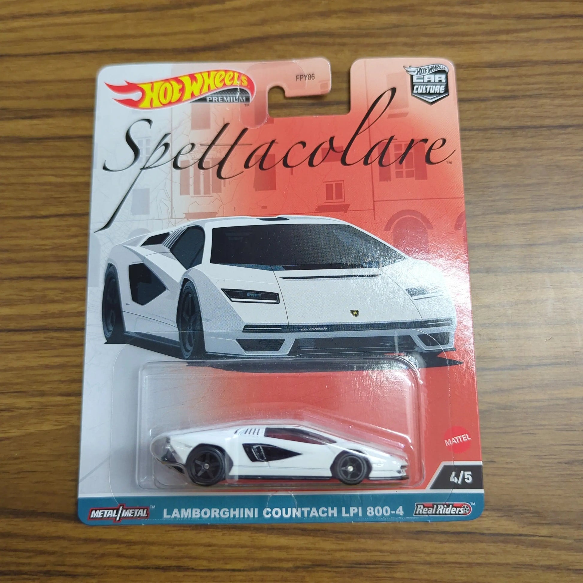 Hot Wheels - Premium- Car Culture Spettacolare - Lamborghini Countach LPI 800-4 FRENLY BRICKS - Open 7 Days