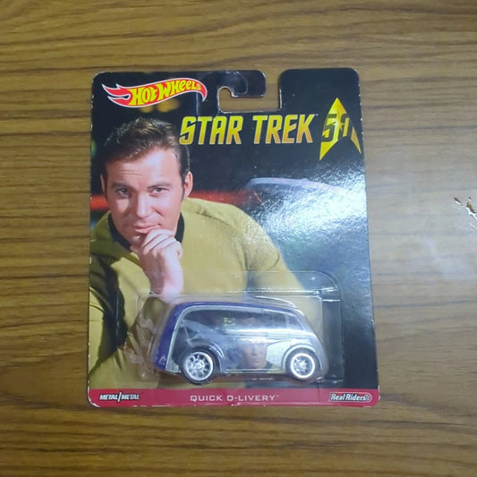 QUICK D-LIVERY Captain Kirk Hot Wheels Star Trek 50th Anniversary REAL RIDERS FRENLY BRICKS - Open 7 Days