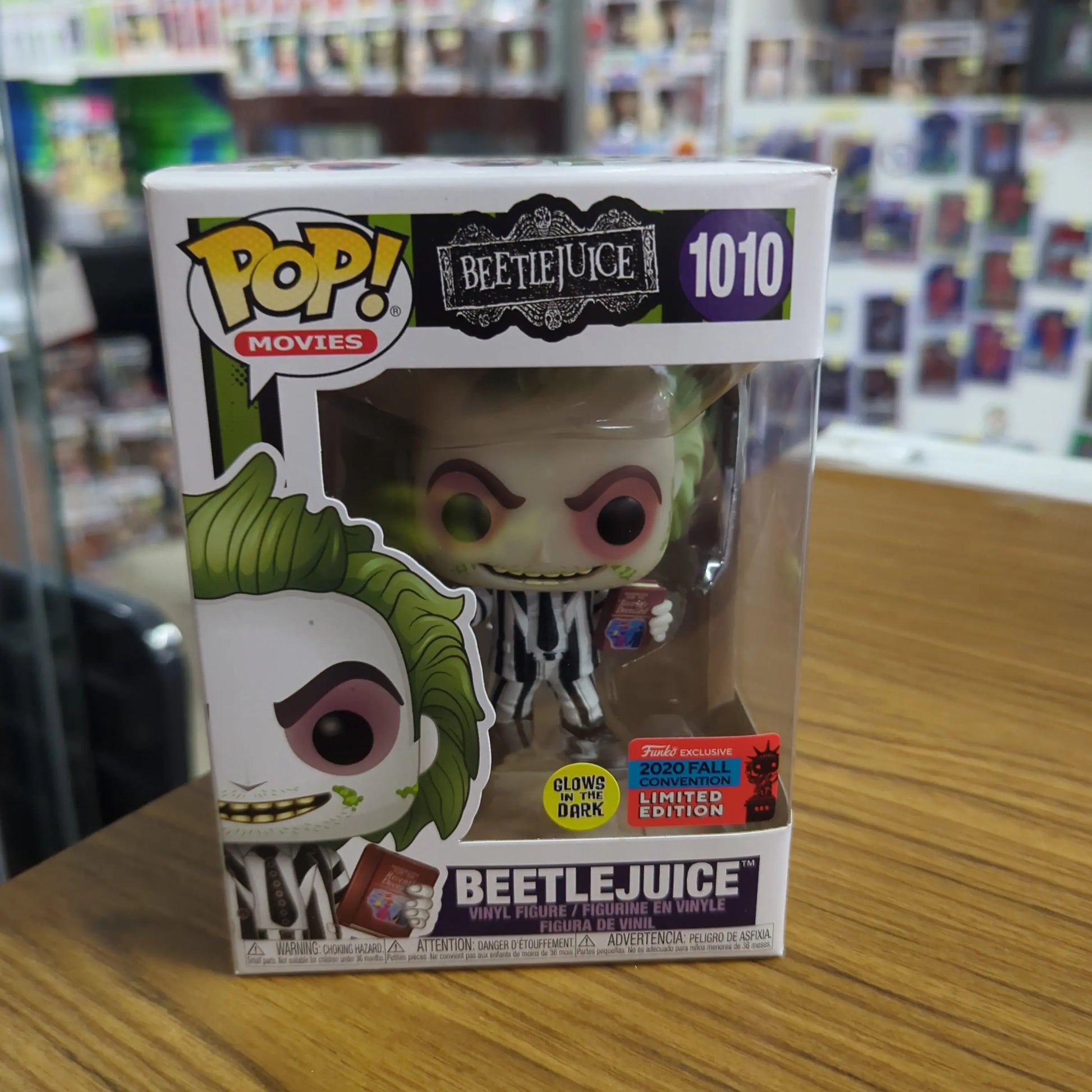 Beetlejuice #1010 (Beetlejuice) Pop Vinyl FRENLY BRICKS - Open 7 Days