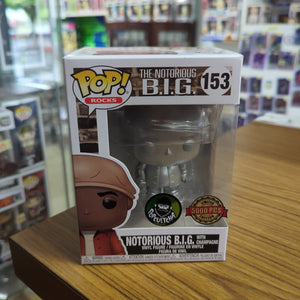 Funko Pop Notorious B.I.G. with Champagne (Platinum) Limited to 5000 Pieces #153 FRENLY BRICKS - Open 7 Days