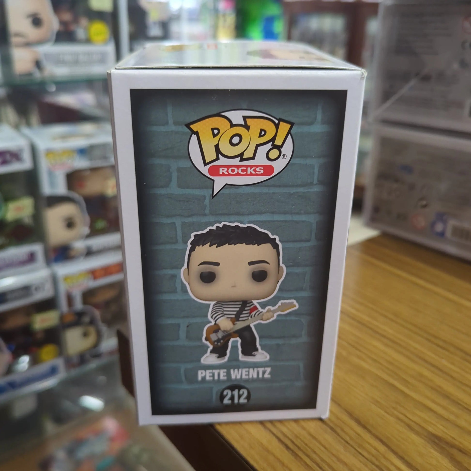 Fall Out Boy Pete Wentz in Sweater Exclusive Pop! Vinyl Figure #212 FRENLY BRICKS - Open 7 Days