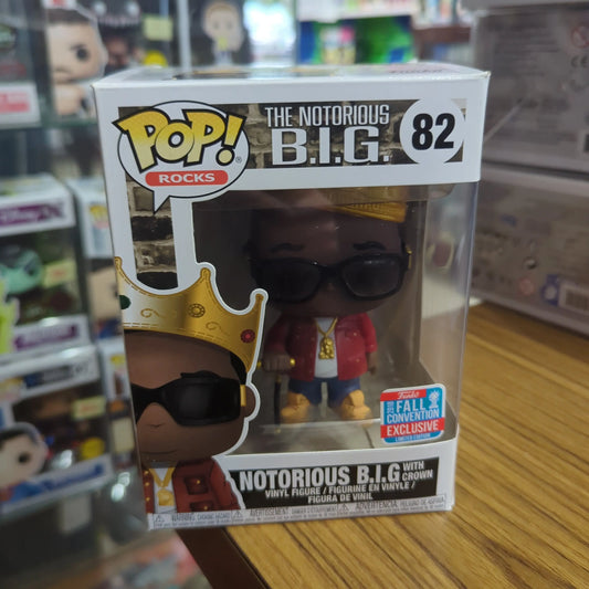 Funko Pop Vinyl #82 The Notorious B.I.G with Crown Rocks Music FRENLY BRICKS - Open 7 Days